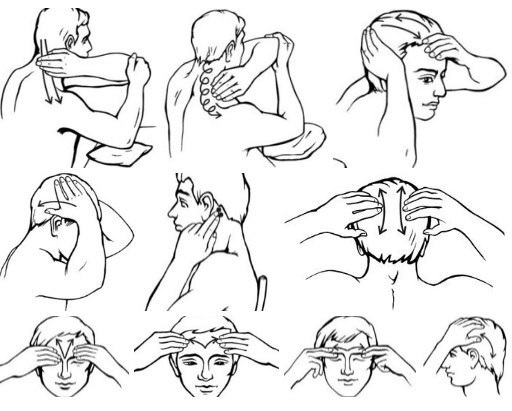 Самомассаж мышц головы и шейного отдела