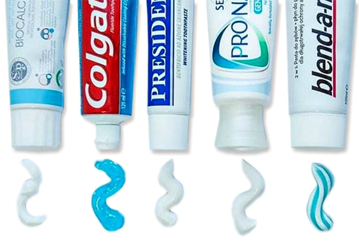 Виды зубных паст