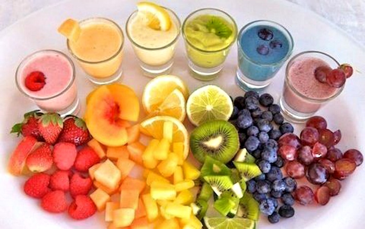  Употребление цветных фруктов и соков после отбеливания